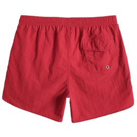 MaaMgic Men Swimming Shorts Classic Mesh Lined Surf Trunks Quick-Drying Beach Shorts Adjustable Drawstring Swimwear,New-red,XL