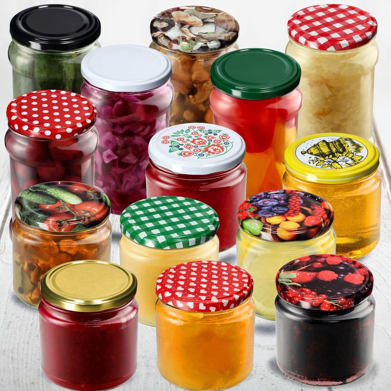 KADAX Screw Cap fi66 mm, Replacement Metal Lid Set, Canning