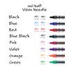 Uniball Vision Needle Rollerball Pens, Assorted Pens Pack of 8,