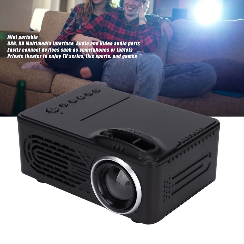Mini Projector Portable with Audio and Video HD Multimedia Interface