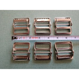 Unbranded 1.5"  Web Strap PIVOTING RELEASE BUCKLES Heavy Duty Metal with Teeth Tie Down x6