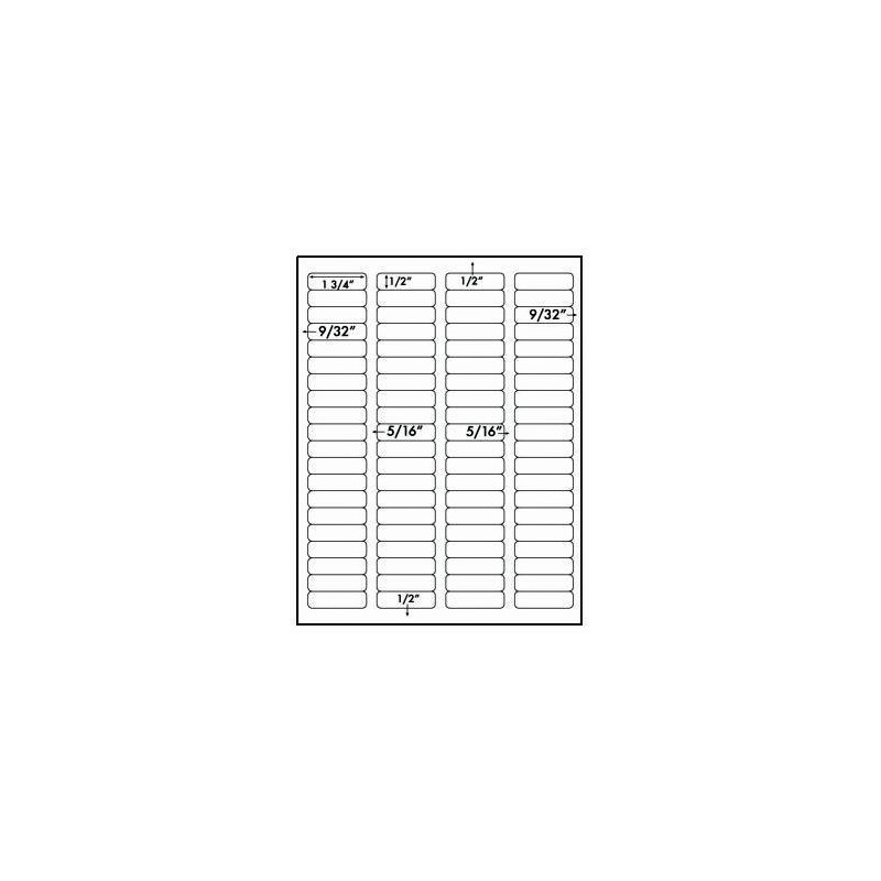 8,000 Label Outfitters® Fluorescent Red Laser ONLY Labels,1.75 x 0.5,