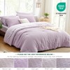 Love's cabin Seersucker Lavender King Size Comforter Set 7 Pieces,