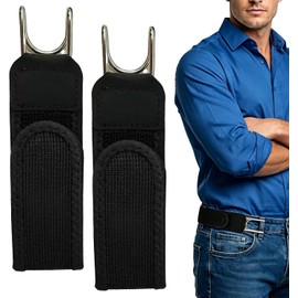 Cinturón sin hebilla unisex – Pack 2 piezas Marrón de Tuzkevla