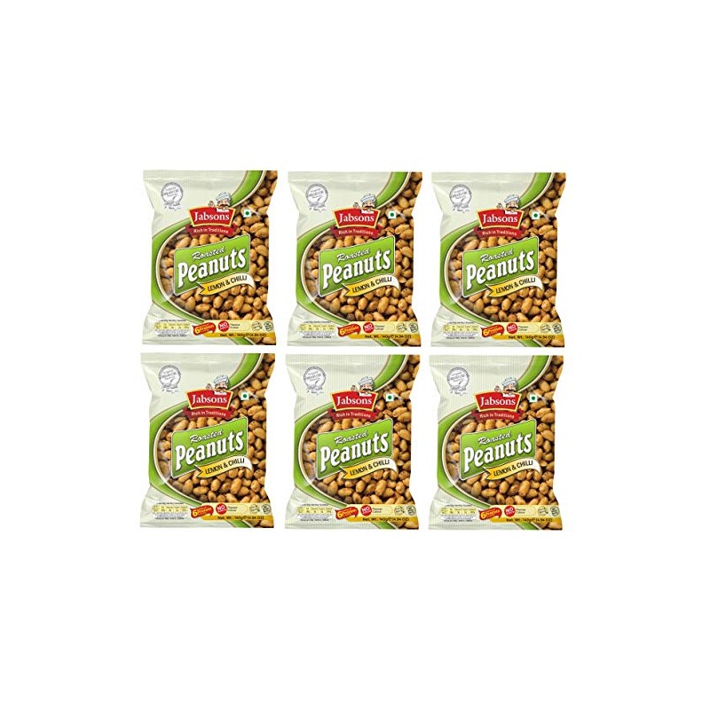 Jabsons Roasted Peanut (Lemon and Chilli Flavour) 140gm - Pack