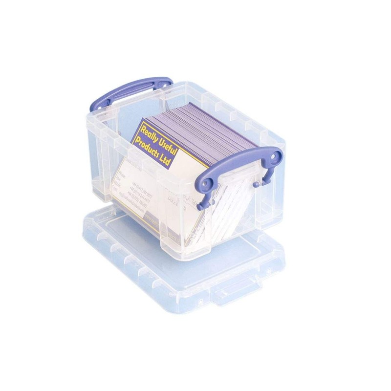 Really Useful Boxes 0.3 Litre Rectangle Really Useful Box Clear