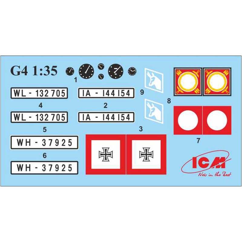 ICM 1/35 ドイツ軍 G4高官用乗用車 1939年 withフィギュア プラモデル 35531