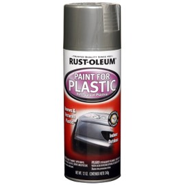 Rust-Oleum Automotive 257389 12-Ounce Paint For Plastic Spray, Universal Silver