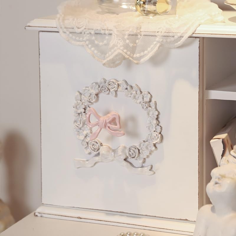 LBFEEL Lovely Pink Bow Knots Cabinet Knob Pulls Handles Dresser