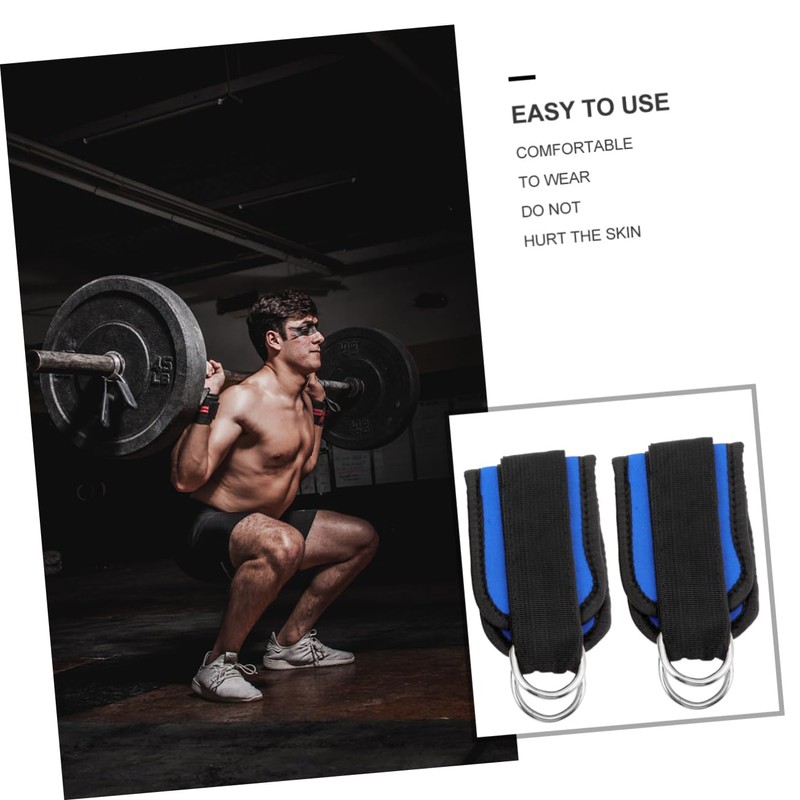 BESPORTBLE Cable Machine Ankle Straps 2 Pack D-Ring Ankle Belt
