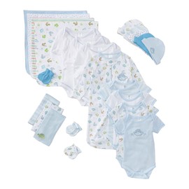 Spasilk 23-Piece Essential Layette Gift Set for Newborns, Clothes for Baby Boys and Girls, Baby Shower Gifts, 0-6 Months