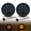 TMH 2pcs 4 Inch 12 Super Bright LED Tail Turn