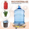 Luxshiny Movable Propane Cylinder Base, Propane Tank Stand with Wheels