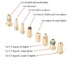 8 Pcs/Set Lighter Butane Gas Filling Adapter for S T