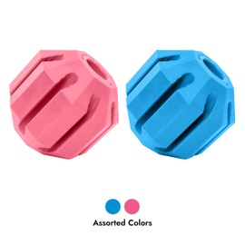 KONG Puppy Activity Ball - Soft & Durable Natural Puppy Rubber Dog Toy - Chew Toy for Teething Puppies - Eases Aching Teeth & Gums - for Small Puppies - Randomly Provided Color