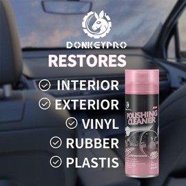 DONKEYPRO:Car care Protection for Oxidized Plastics, Rubber, Leather, Anti- Aging Safe on All Surfaces Easy Application Scratch Resistance Hydrophobic:_1 Bottle