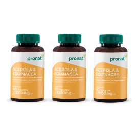 Kit Piezas Acerola Equinácea Tabs Pronat Cítrico