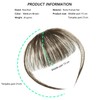 Rose Bud Clip in Bangs Hairpieces for Women Flat Front
