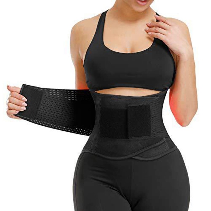 SagaSave 1 x Bandage Wrap Waist Trainer, L Yellow Waist