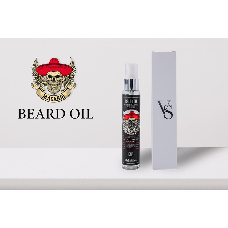 ACEITE PARA BARBA Y BIGOTE DE BERGAMOTA, EUCALIPTO Y ROMERO