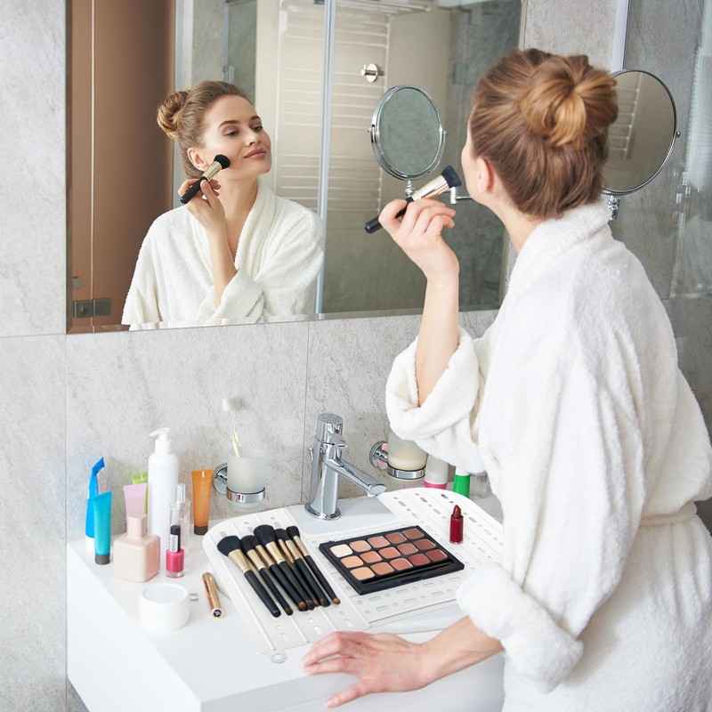 Foldable Sink Cover - Silicone Beauty Makeup Brush Cleaning Mat