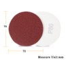 SPEEDWOX 100pcs Sanding Discs 3 inch Sandpaper 80 Grit Hook