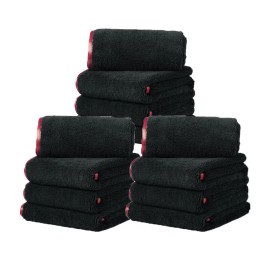 CarCarez Microfiber Cleaning Cloth Towel Car Wash Detailing Towels Ultra Soft 16" x 24" - 3 Pcs