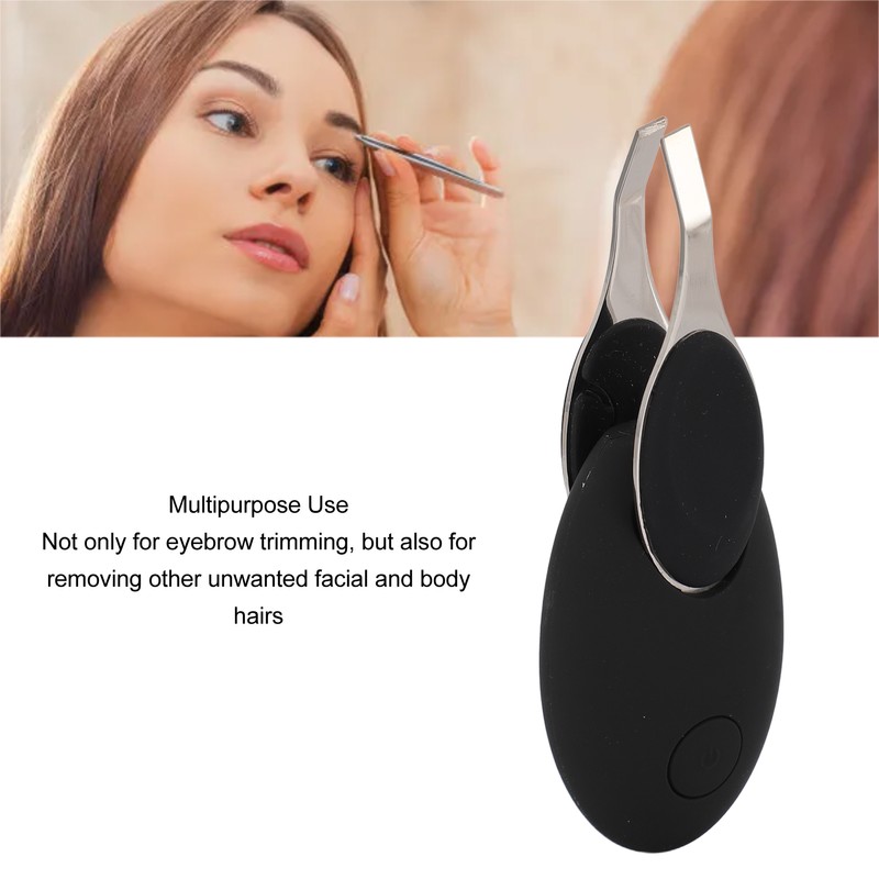 Visualized Eyebrow Tweezers USB Charging Hair Removal Tool Eyebrow Clip