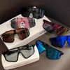 R35 Sports Cycling Aviator Sunglasses and Goggles One Size/Black Frame Blue 20ea
