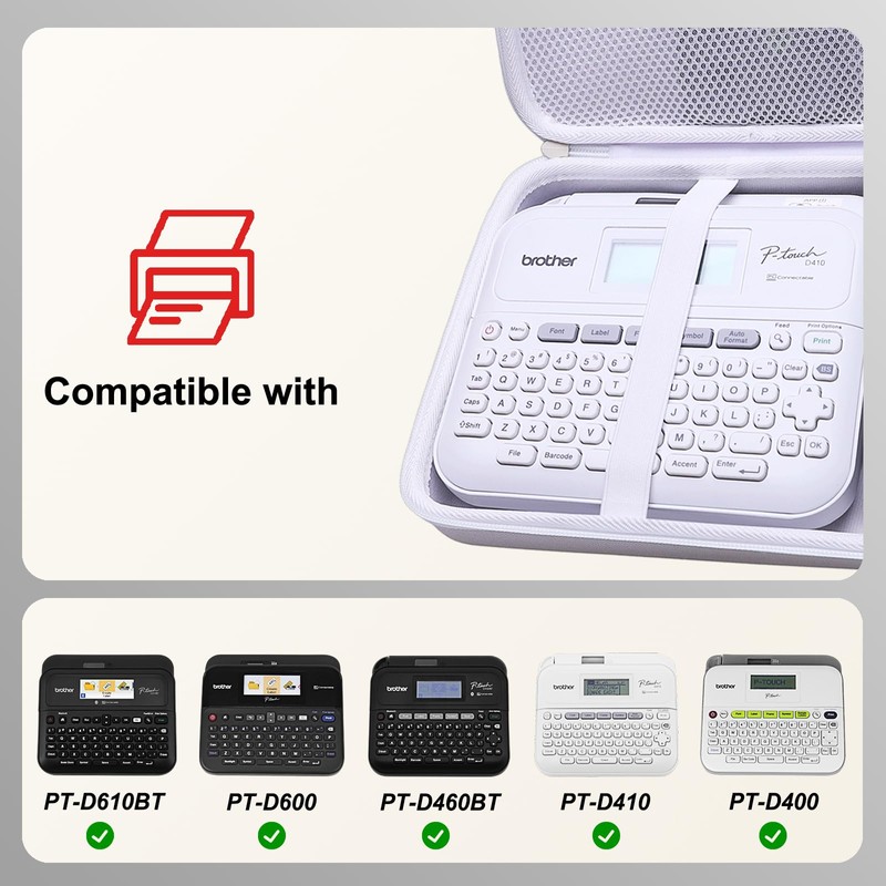 LTGEM Case Compatible with Brother P-Touch PT- D610BT / PT-D410