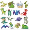 100 Pegatinas Pegatinas Calcomanías, Dinosaurio Calcas
