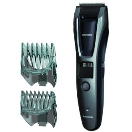 Panasonic Hair and Beard Trimmer, Men's, with 39 Adjustable Trim Settings and Two Comb Attachments for Beard and Hair, Corded or Cordless Operation, ER-GB60-K, Black