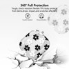 Aircawin for Airpods 4 Case Clear,Cute Floral Design for Airpod