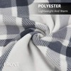 forestfish Fleece Wearable Blanket, Plaid Lap Blanket Comfy Poncho Throw