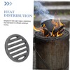 SHOWERORO Efficient Round Fire Grate for Stove Chimney Versatile Fire