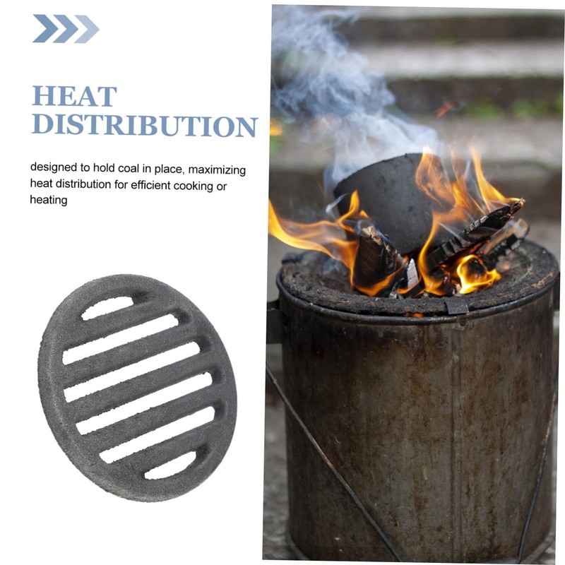 SHOWERORO Efficient Round Fire Grate for Stove Chimney Versatile Fire