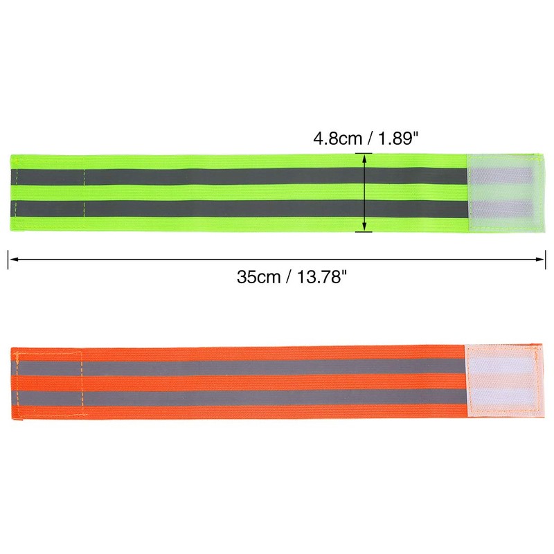 X AUTOHAUX 4pcs Reflective Bands for Arm Reflective Armbands High