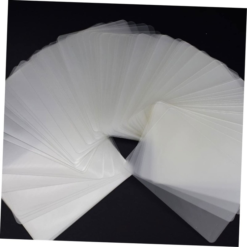 SEWACC 100pcs Thermal Laminating Sheets Clear Photo Sealer Film for