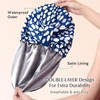 YFONG Reusable Shower Cap for Women, Waterproof & Durable Bath