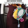 Car Backseat View Mirror Plush Fish Shape Cartoon Pattern Safety