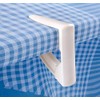 Tescoma Tischdeckenklammern, Plastik, weiß, 6 x 4 x 3.5 cm,