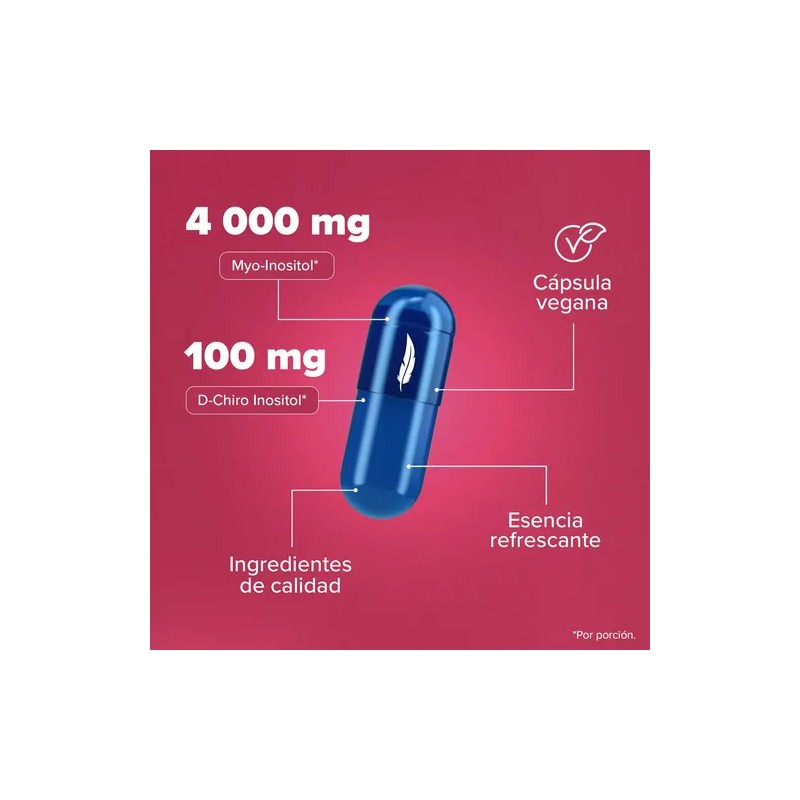 Birdman Myo D-Chiro Inositol: Suplemento de 90 Cápsulas Veganas Sin