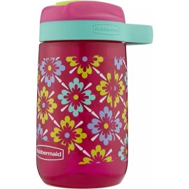 Rubbermaid Botella Leakproof Infantil Rubbermaid® Pink Flowers, 414 Ml
