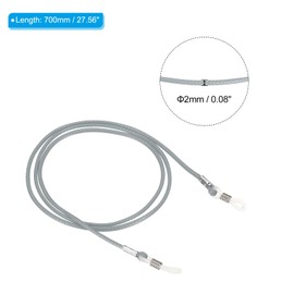 PATIKIL Eyeglass Holder Chains, 3 Pack Adjustable Eye Glasses Neck Strap String Safety Lanyard Sunglasses Eyewear Retainer for Men Women, Grey