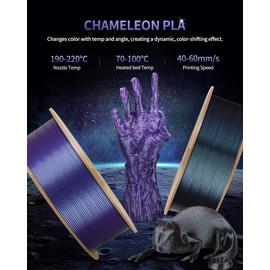 LANDU Silk PLA Filament 1.75mm Gold 1KG, 3D Printer Filament Dimensional Accuracy +/- 0.02mm, 1kg Cardboard Spool(2.2lbs), Neatly Wound 3D Printing Filament Fits for Most FDM 3D Printers, Gold