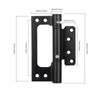CJQZP Self Closing Door Hinges 2 Pack – 5" Spring