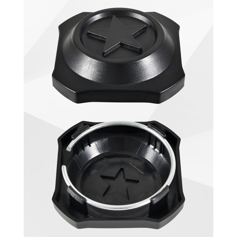 SAUTVS Black Wheel Hub Caps for Polaris RZR XP 1000/XP
