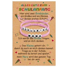 First Day of School Gift, 2 Pieces School Child Bracelet, First Day of School Boy, First Day of School Gift, First Day of School Bracelet, School Cone Boy, Bracelet Boys, School Cone Filling, School