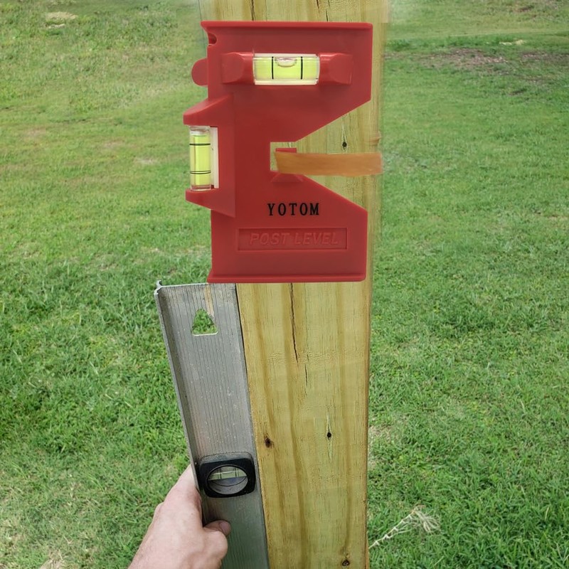 2 Pcs Magnetic Post Level for Pipe, Post and Beams