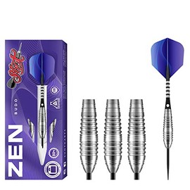 Shot! Darts Zen Budo Steel Tip Dart Set Front Weighted 80% Tungsten Barrels (23)